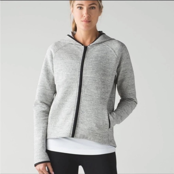 lululemon athletica Jackets & Blazers - ❌SOLD❌ Lululemon City Bound Full Zip Grey Hoodie